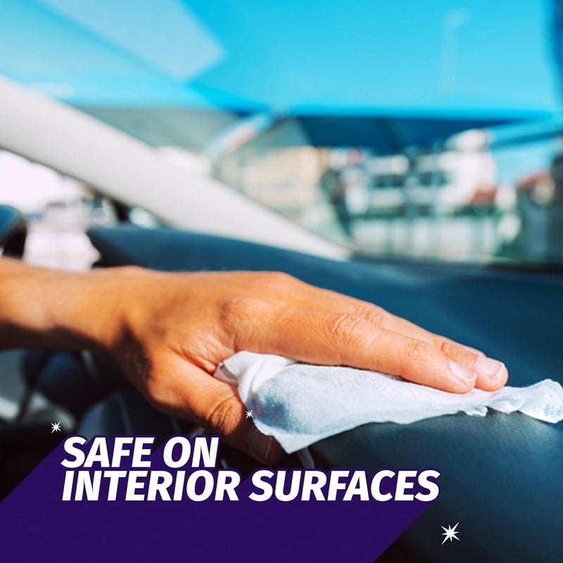 Windex Auto Wipes for Car Windows, Mirrors and Screens, Pre-Moistened Car Cleaner Wipes for Quick Streak-Free Shine, Guaranteed Safe for Tinted Windows and Electronics, 25 count (Pack of 1) - Image 2